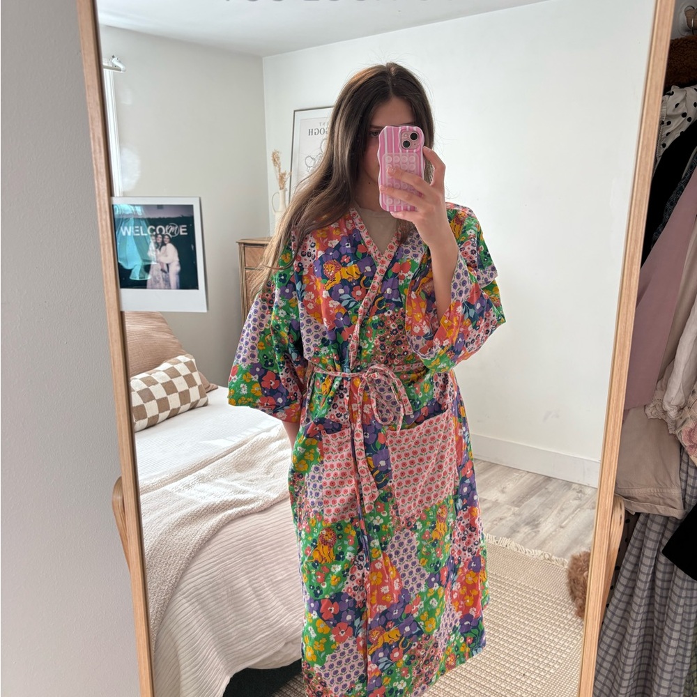 Printfresh Multicolor Floral Robe - image 1